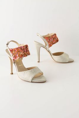 Anthropologie   Sequin Garland Heels  