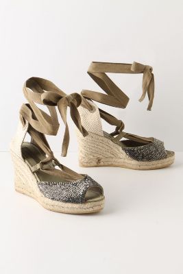 Beaded Mercury Wedges   Anthropologie