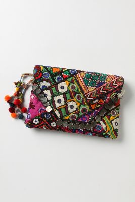 Coined Clutch   Anthropologie