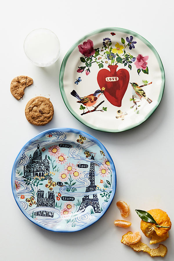 Slide View: 2: Francophile Dinner Plate