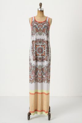 Paisley Tile Maxi Dress   Anthropologie