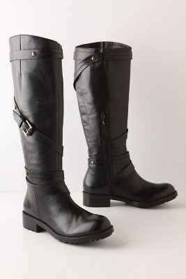 Anthropologie   Steep Buckle Moto Boots  