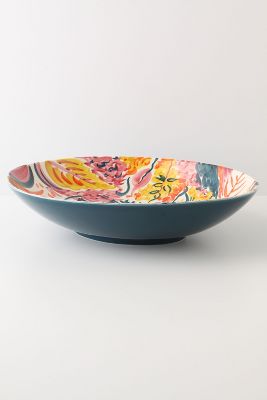 Brushed Sky Serving Bowl   Anthropologie