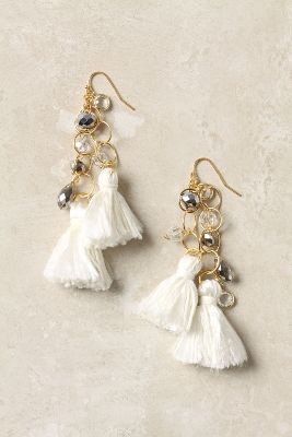 Linked Tassel Drops   Anthropologie