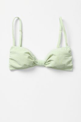 Sherbet Seersucker Bikini Top   Anthropologie