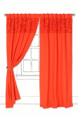 Upward Petals Curtain   Anthropologie