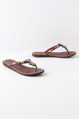 Anthropologie   Jokha Leather Flip Flops  