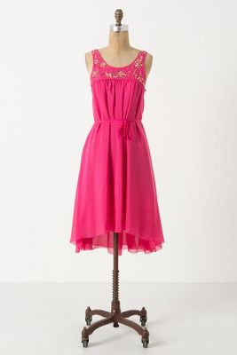 Coral Rose Dress   Anthropologie