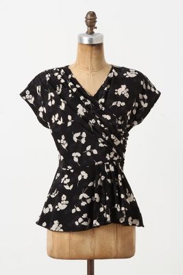 Plumeria Peplum Blouse   Anthropologie