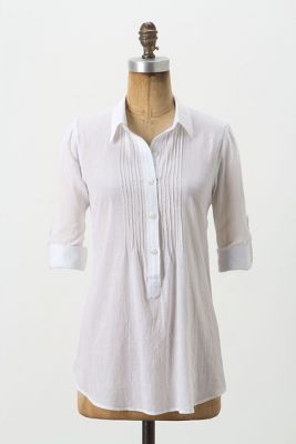 Swingy Chambray Tunic   Anthropologie