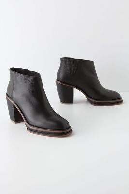 Piped Platform Booties   Anthropologie