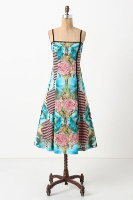 Botanical Patchwork Dress   Anthropologie