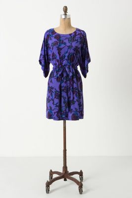 silk dress   Anthropologie