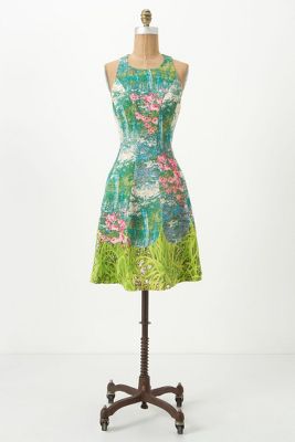 silk dress   Anthropologie