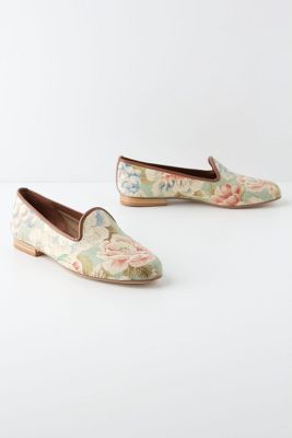 Womens Flats  Anthropologie  Colorful, Printed, Embellished 