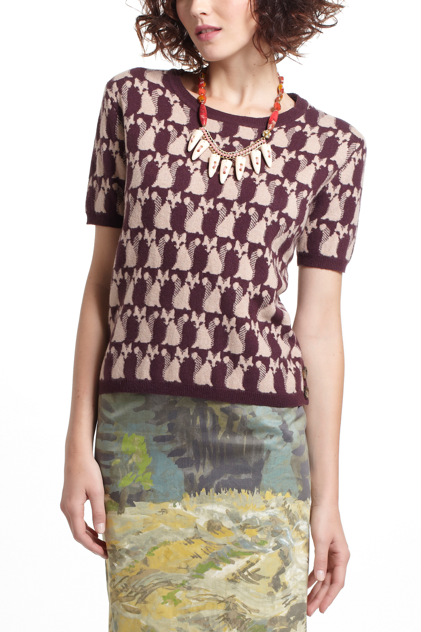 fox intarsia sweater