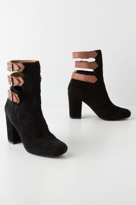 Buckled Mid Boots   Anthropologie