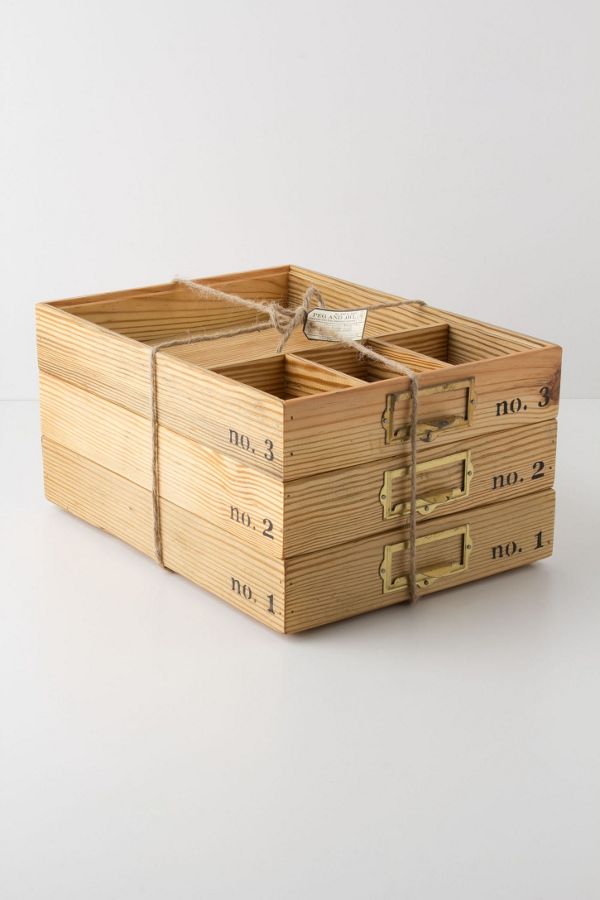 Stacking Wood Trays Anthropologie