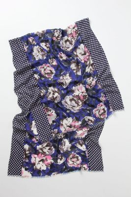 Moiety Floradot Scarf   Anthropologie