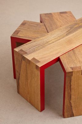 Handcarved Cartesian Table - anthropologie.com