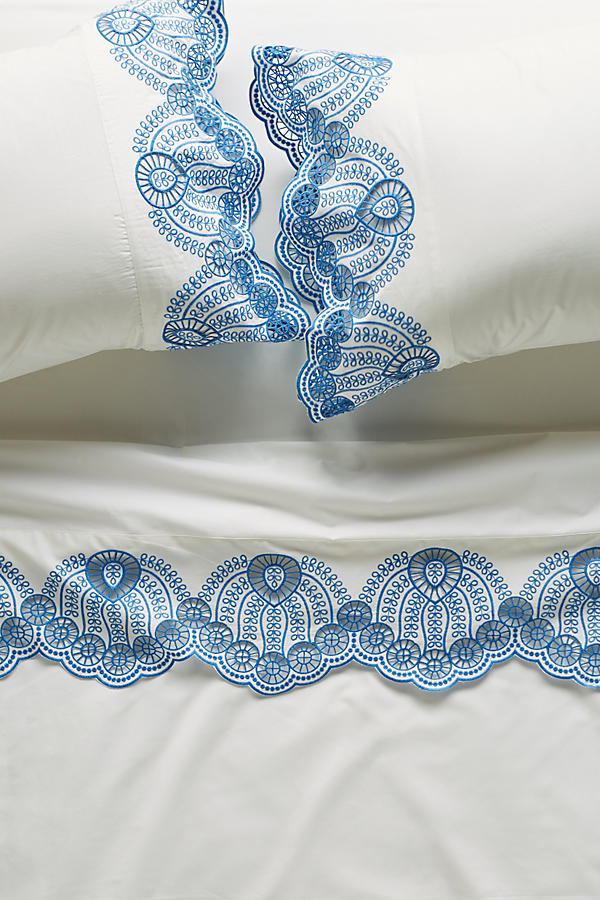 Eyelet Embroidered Sheet Set