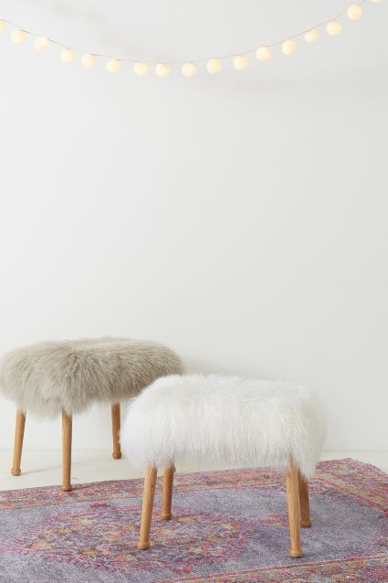 The Luxe Fur Stool