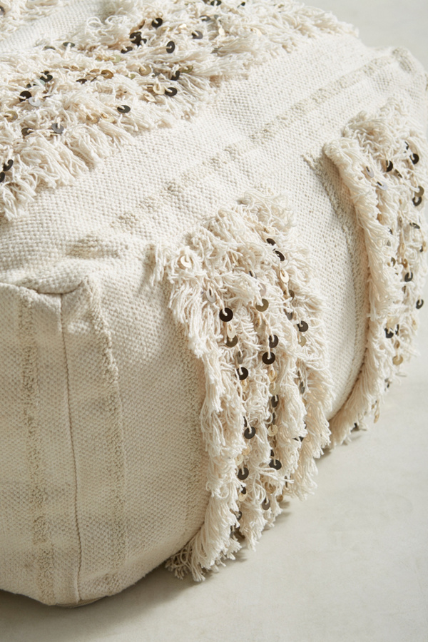 Moroccan Wedding Pouf Anthropologie