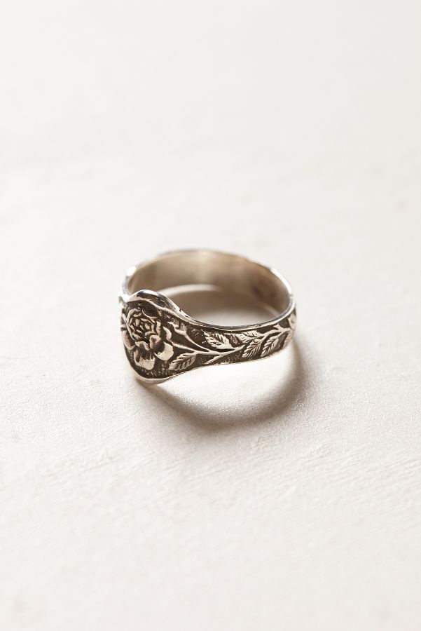 Engraved Rose Ring | Anthropologie