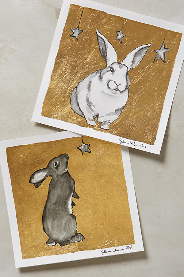 Gilded Bunny Print