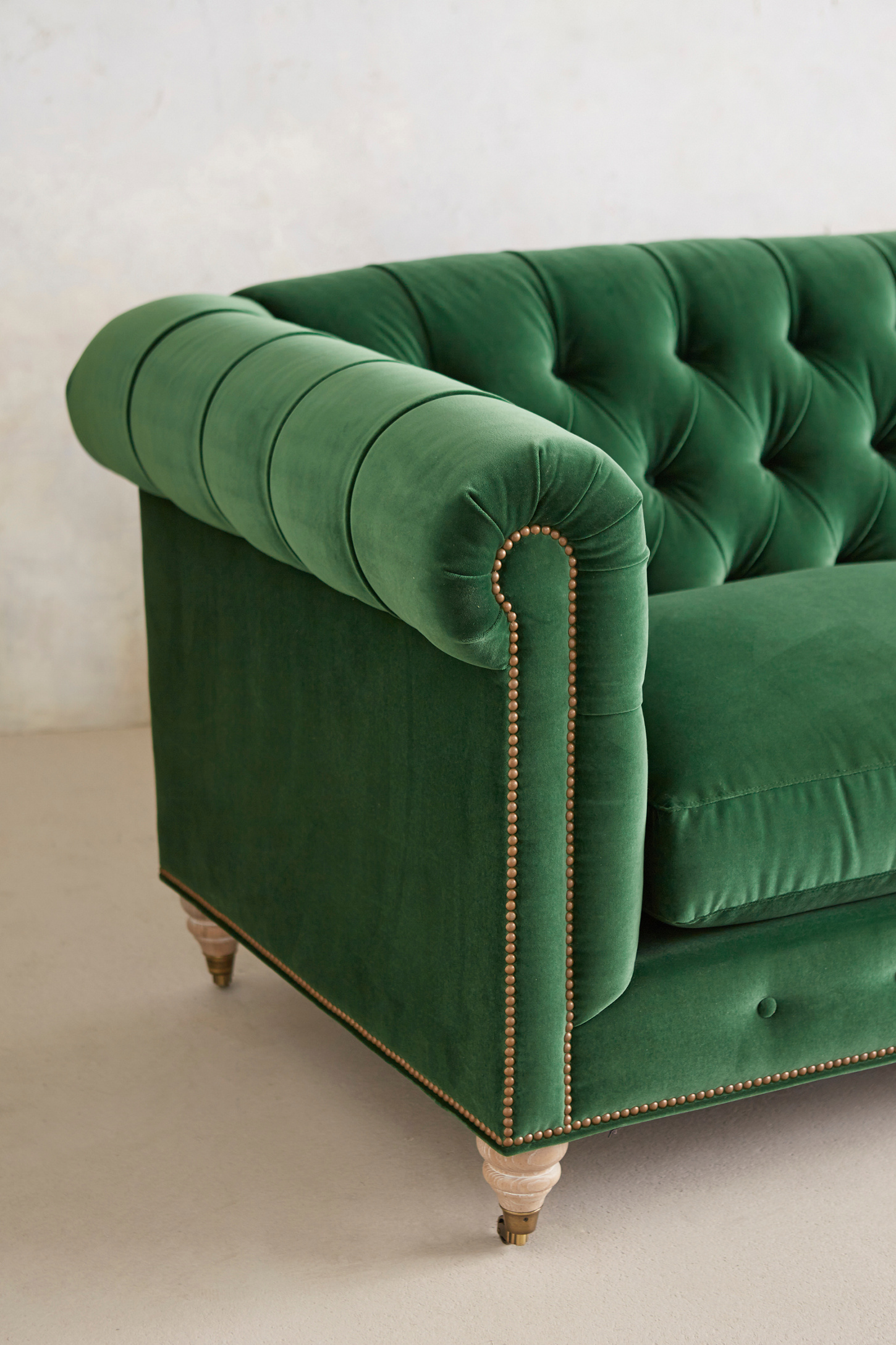 Velvet Lyre Chesterfield Sofa, Wilcox | Anthropologie