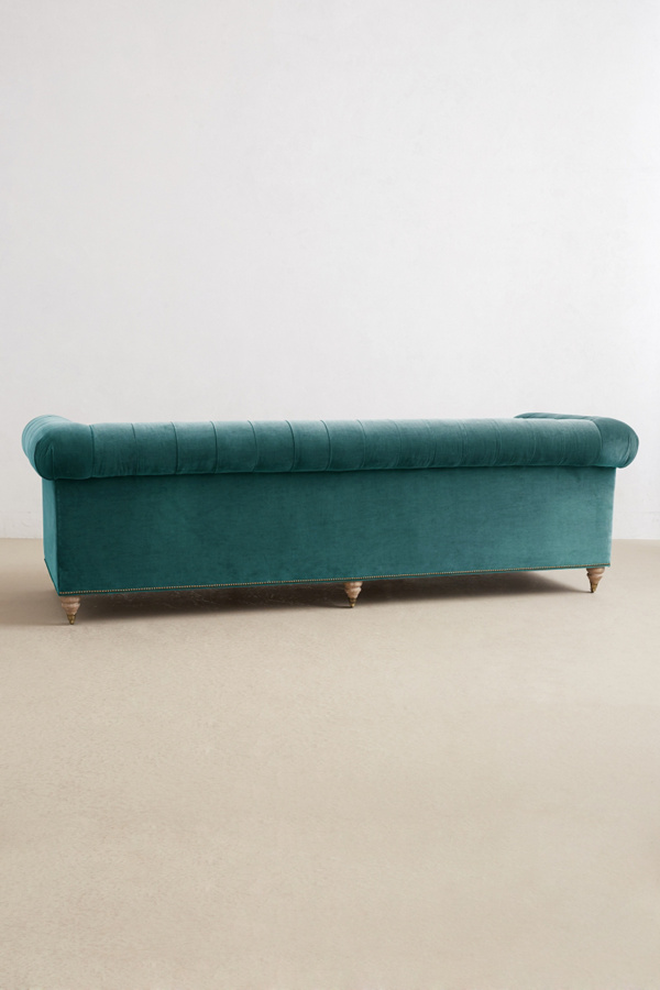Velvet Lyre Chesterfield Sofa, Wilcox | Anthropologie
