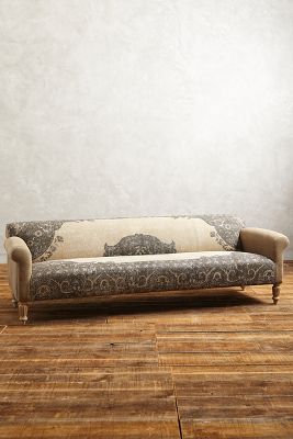 Anthropologie Dhurrie Grand Sofa In Beige