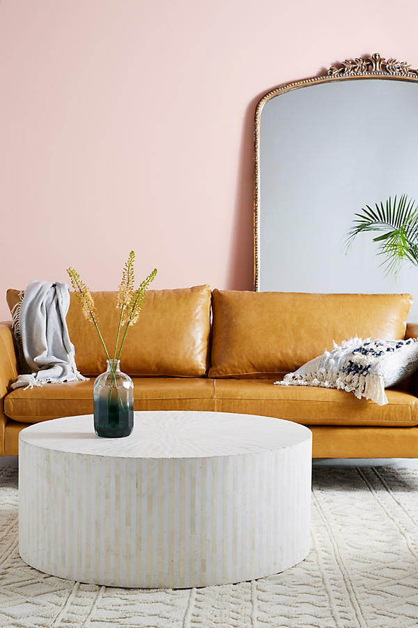 Slide View: 1: Rounded Inlay Coffee Table