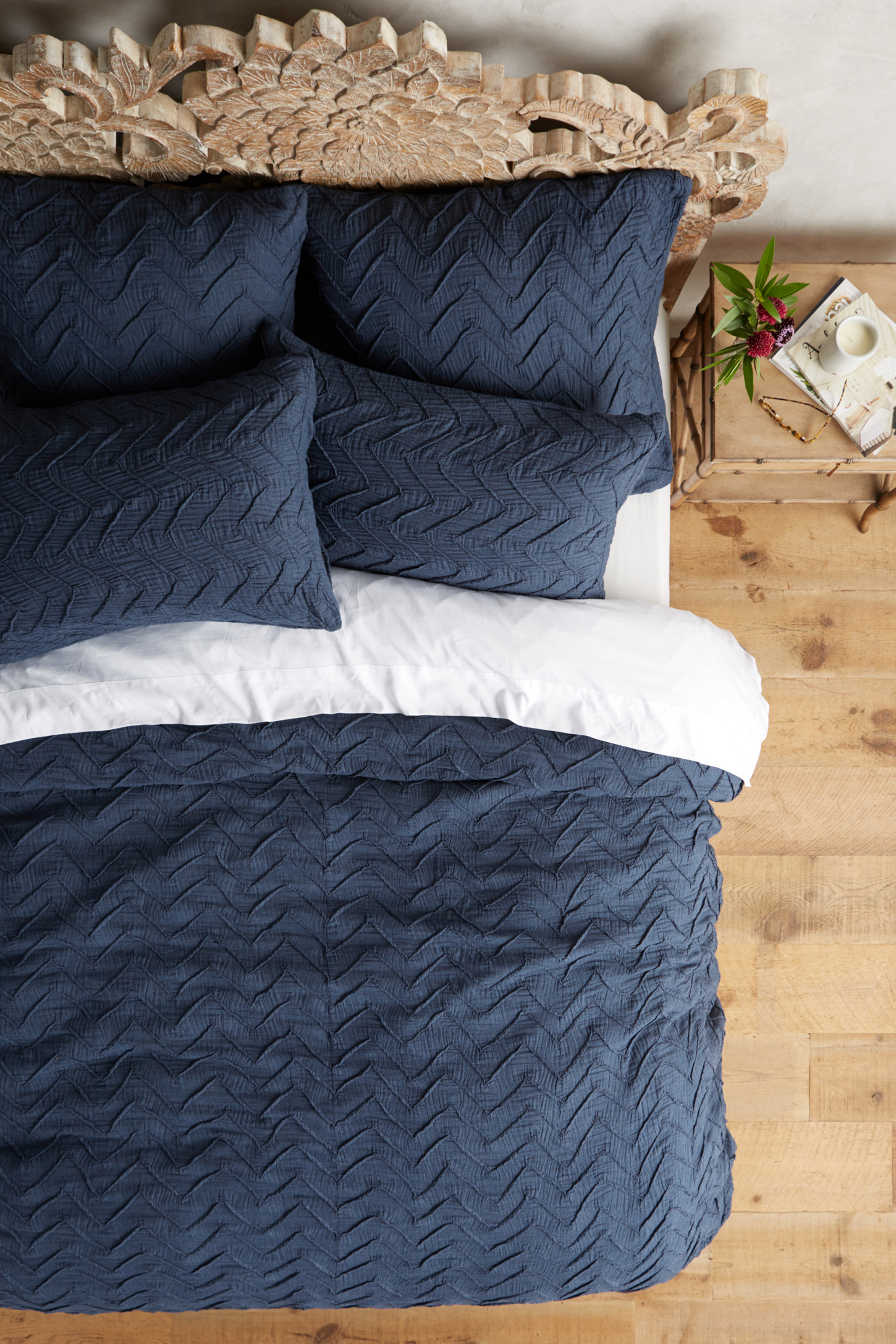 Textured Chevron Duvet Anthropologie