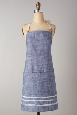 Brushed Chambray Apron - anthropologie.com