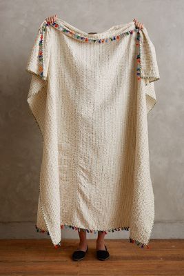 Tasseled Kantha Throw - anthropologie.com