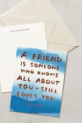 About A Friend Card - anthropologie.com