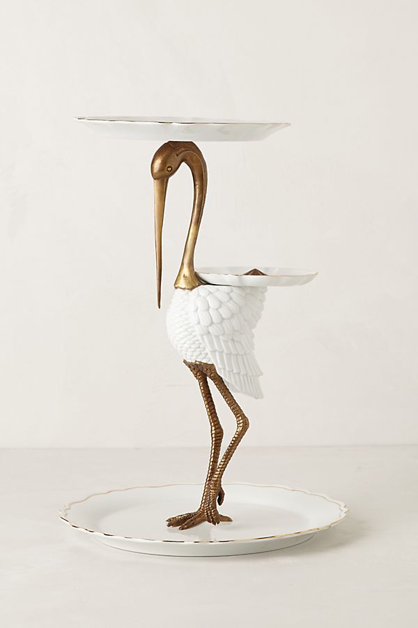 Slide View: 1: Tiered Crane Sculpture