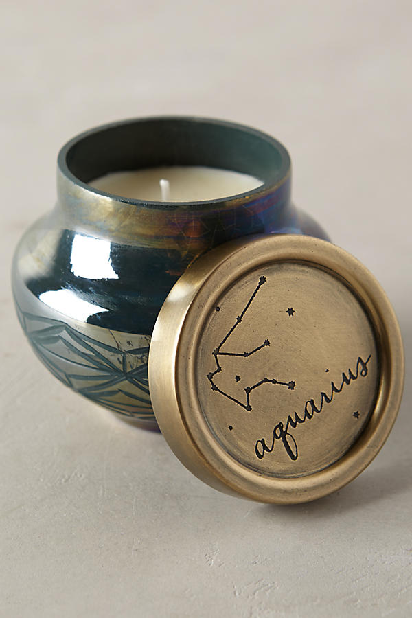 Slide View: 1: Capri Blue Zodiac Candle