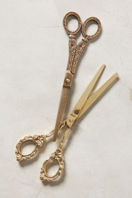 Brass Baroque Scissors