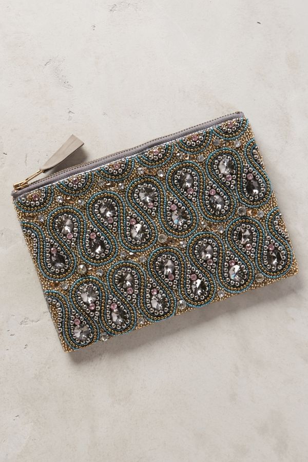 Beaded Bastina Clutch | Anthropologie