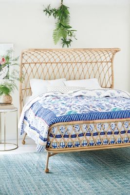 Curved Rattan Bed | Anthropologie