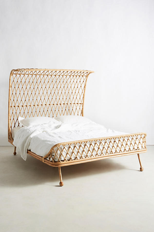 Slide View: 3: Curved Rattan Bed