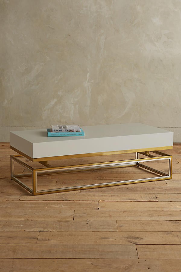 Lacquered Rectangular Coffee Table