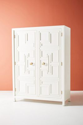 Lacquered Regency Armoire Anthropologie