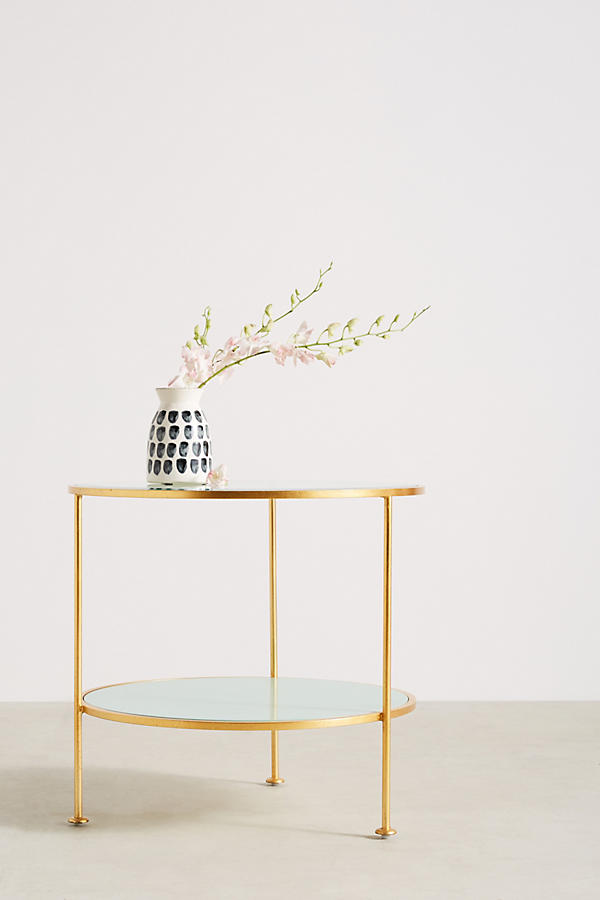 Lacquered Round Side Table