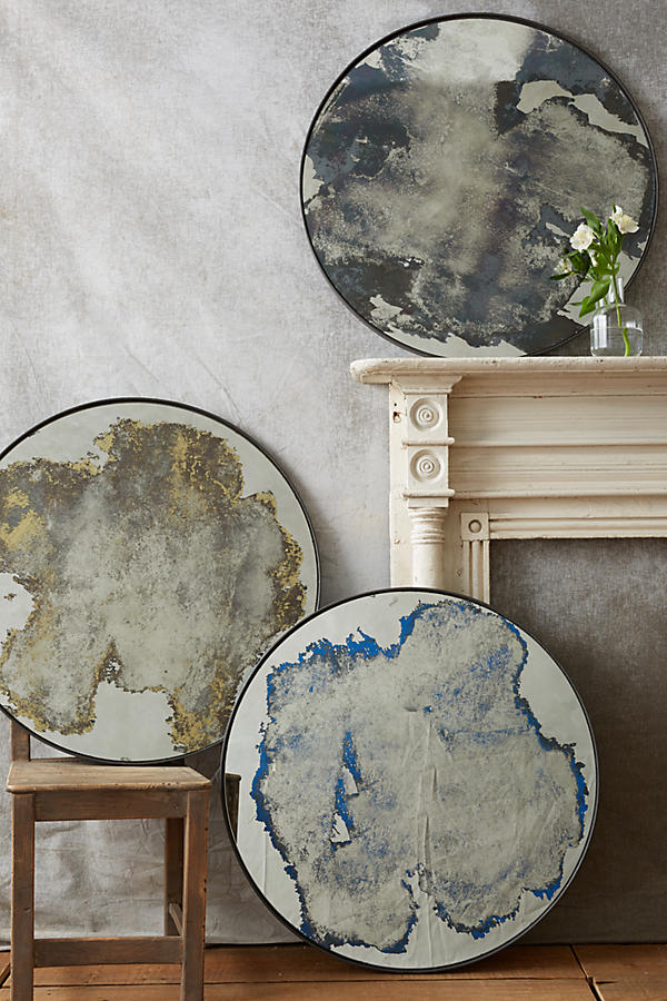Slide View: 3: Color-Washed Circle Mirror