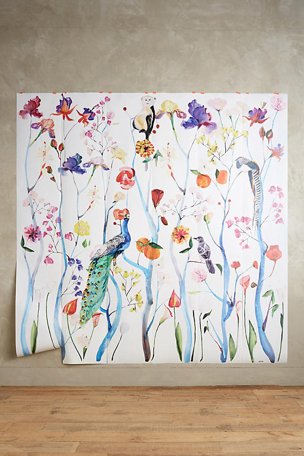 Slide View: 3: Garden Chinoiserie Mural