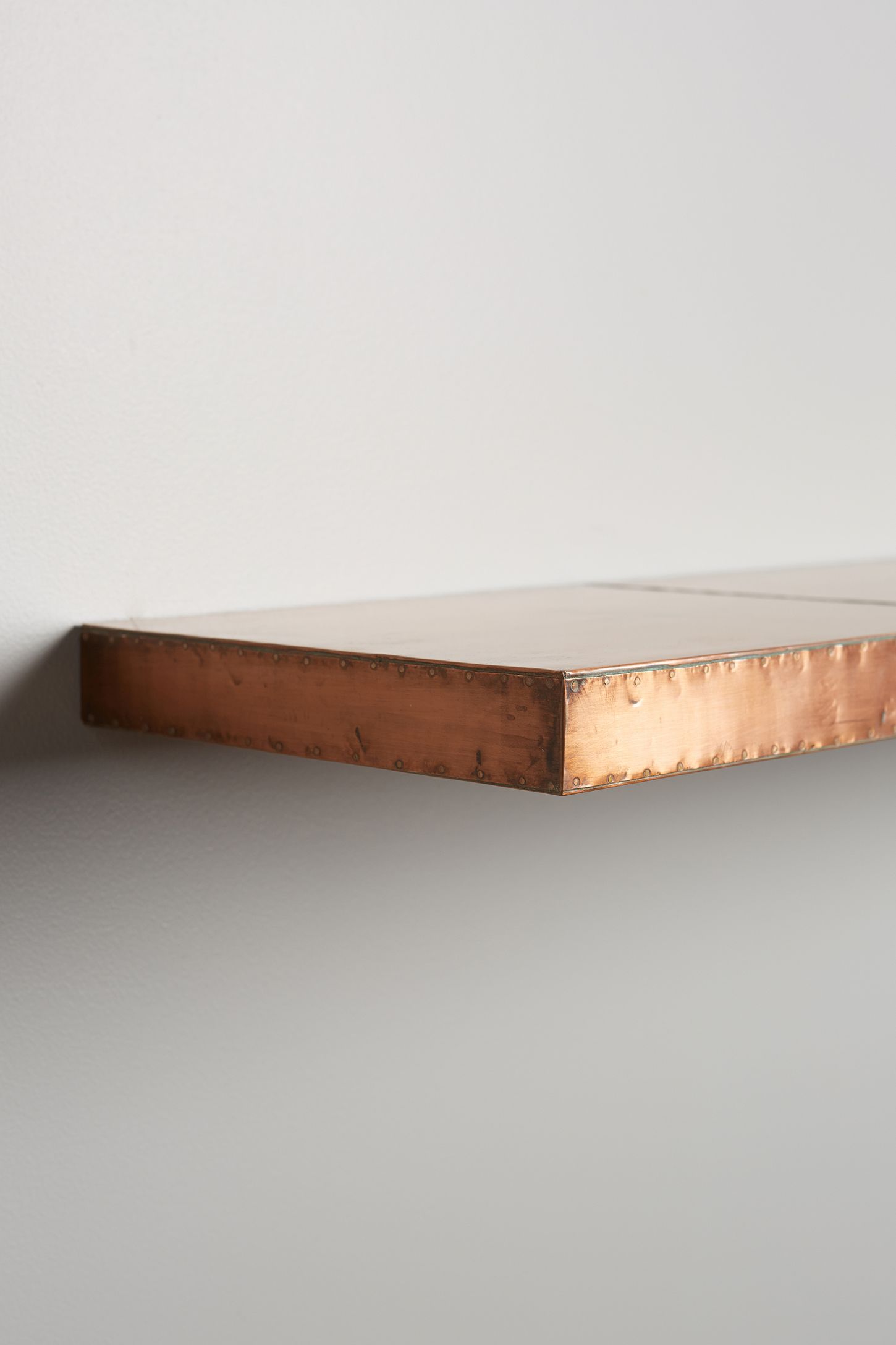 Burnished Metal Floating Shelf | Anthropologie