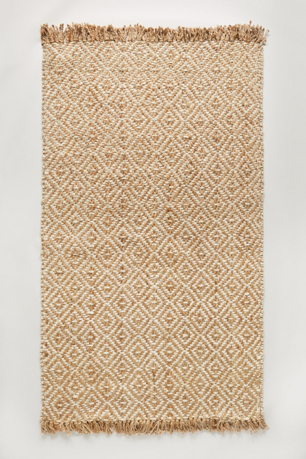 Diamond Tile Jute Rug Anthropologie
